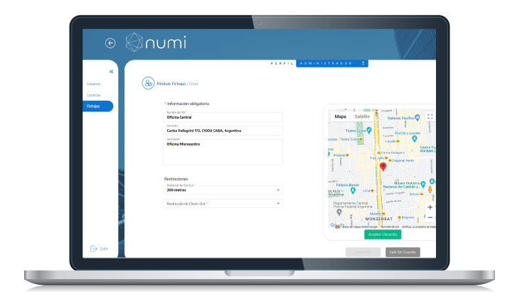NUMI screen